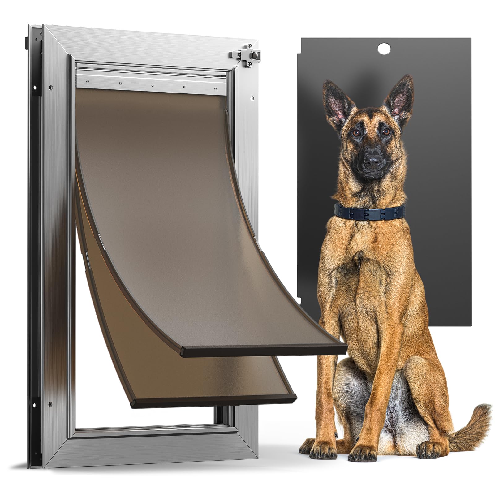 Amazon.com : VOSOIR All Aluminum Dog Door, Rust Proof Heavy Duty